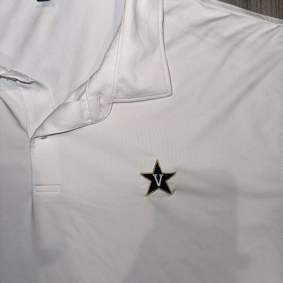Peter Millar Crown Crafted Vanderbilt Commodores Polo Shirt Mens XXL White - Picture 3 of 6